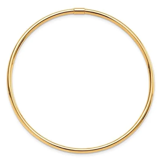 10K Yellow Gold Slip on Bangle