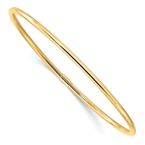 10K Yellow Gold Slip on Bangle