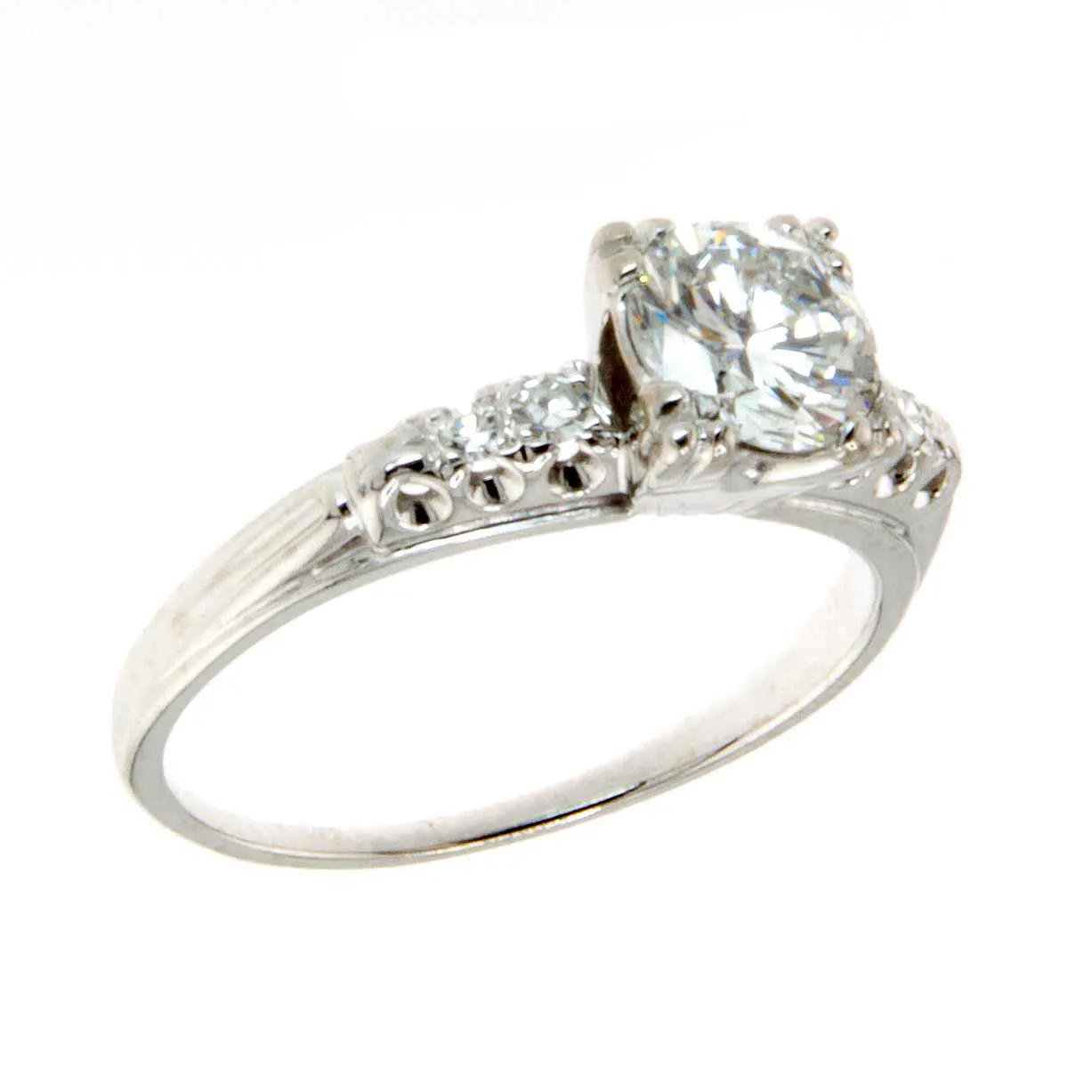 1950s 1.00ct Diamond Engagement Ring