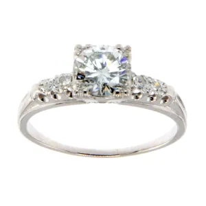 1950s 1.00ct Diamond Engagement Ring