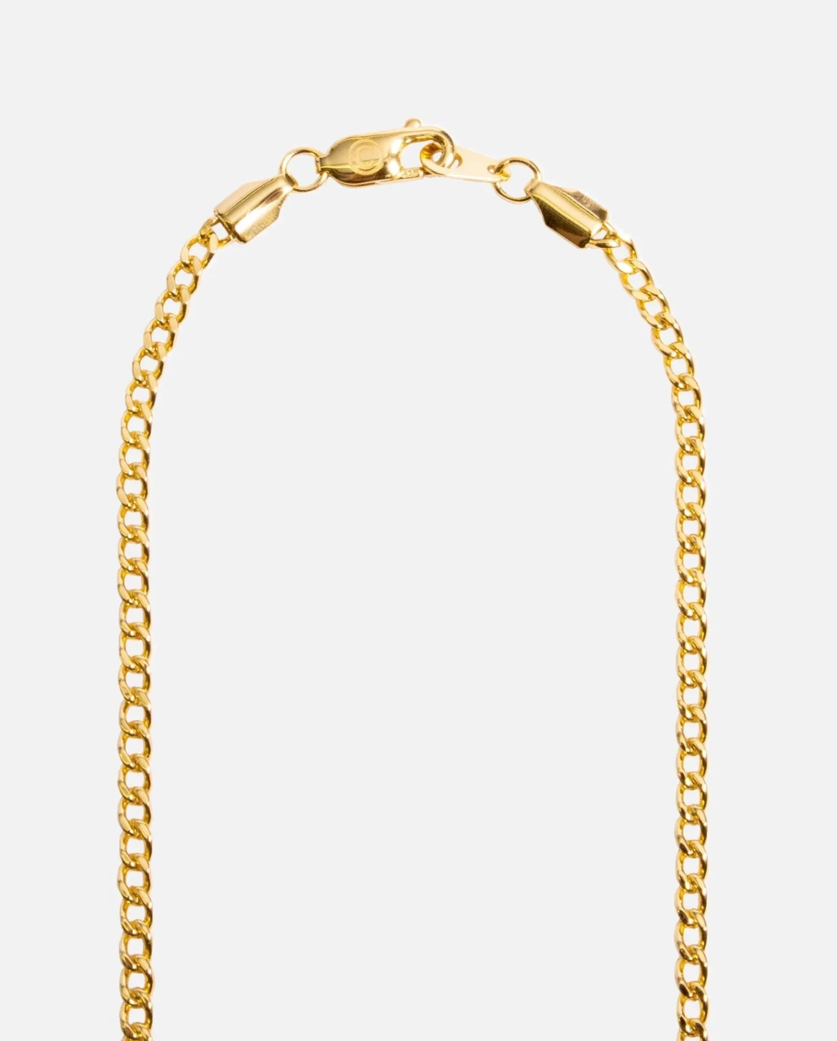 2.5mm Micro Cuban Chain - Gold