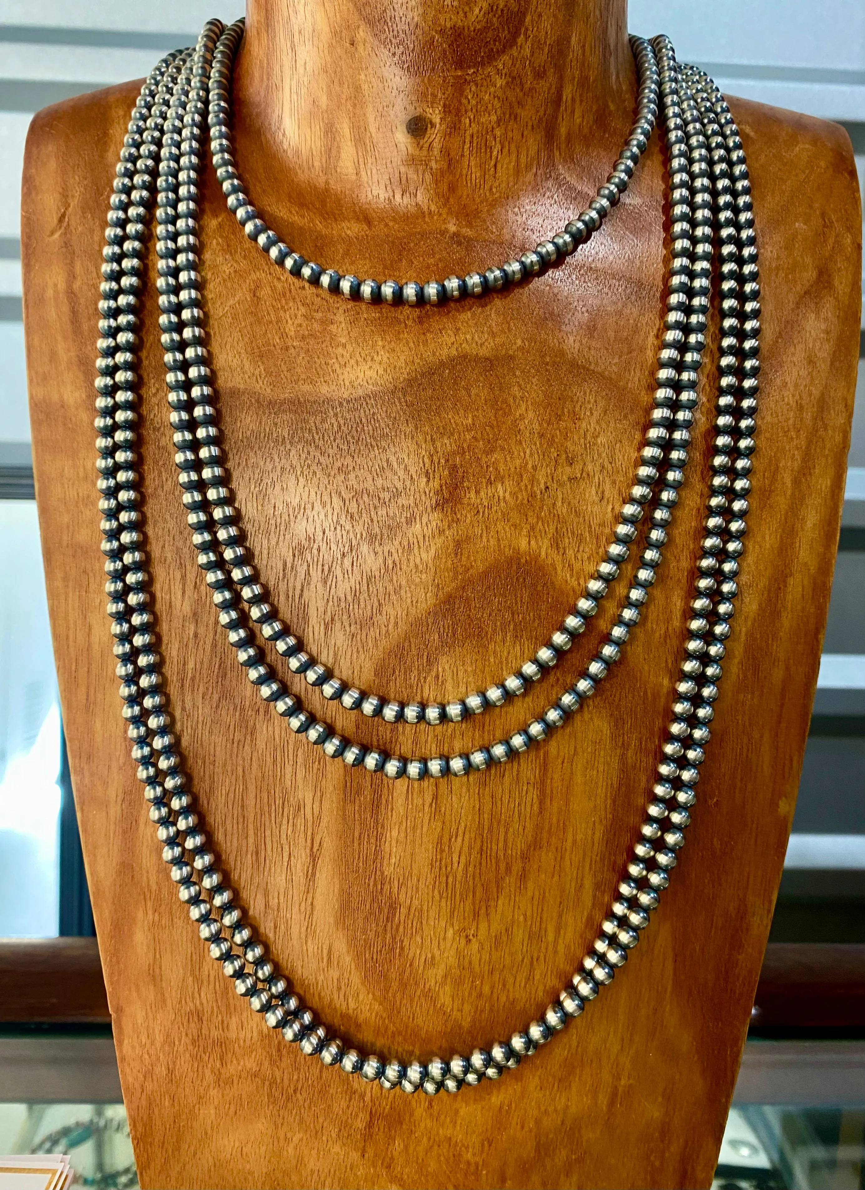 30” Inch 5mm Navajo Pearl Necklace