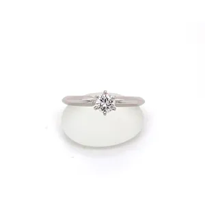 .30ct Six Prong Round Diamond Solitaire 14kt White Gold