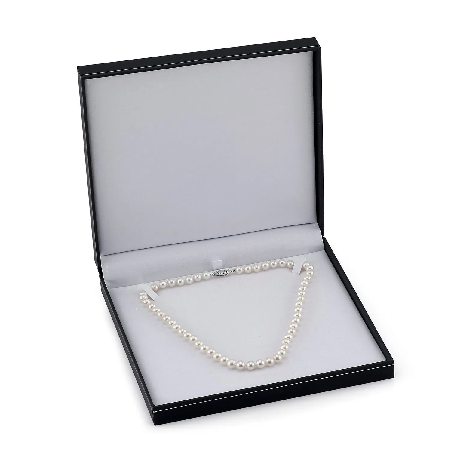 6.0-6.5mm White Freshwater Cultured Pearl Love Bracelet