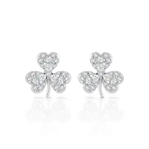 925 Sterling Silver Hearty Leaf Earrings