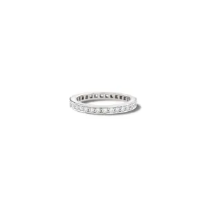 Aeternitas Etoile Eternity Ring 18ct White Gold - Diamond