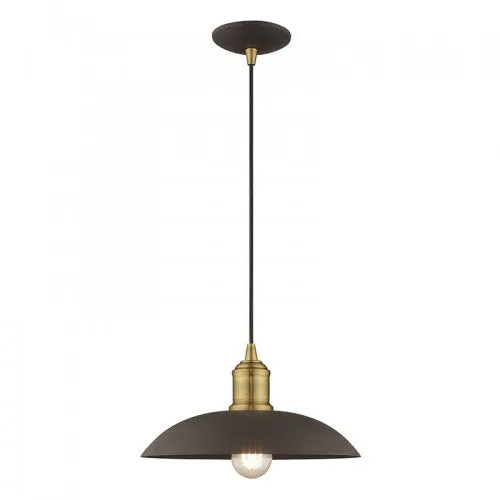 ALLISON 1 LIGHT MINI PENDANT, BRONZE