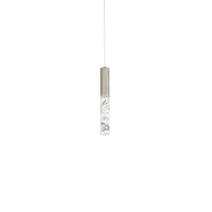 Basalt 10 in. LED Pendant Light Brushed Nickel Finish