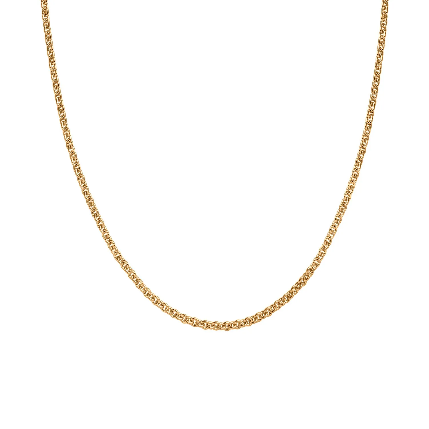 Belcher Link Chain 18K Gold Vermeil   Magnetic Clasp