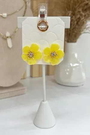 Blossom Earrings (Yellow)