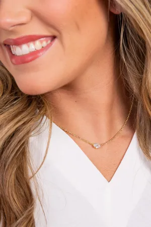 Cailin Pendant Necklace Boxed - Gold White Cz | Kendra Scott