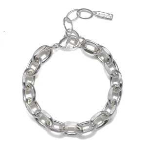 Camille Chain Bracelet - Rhodium