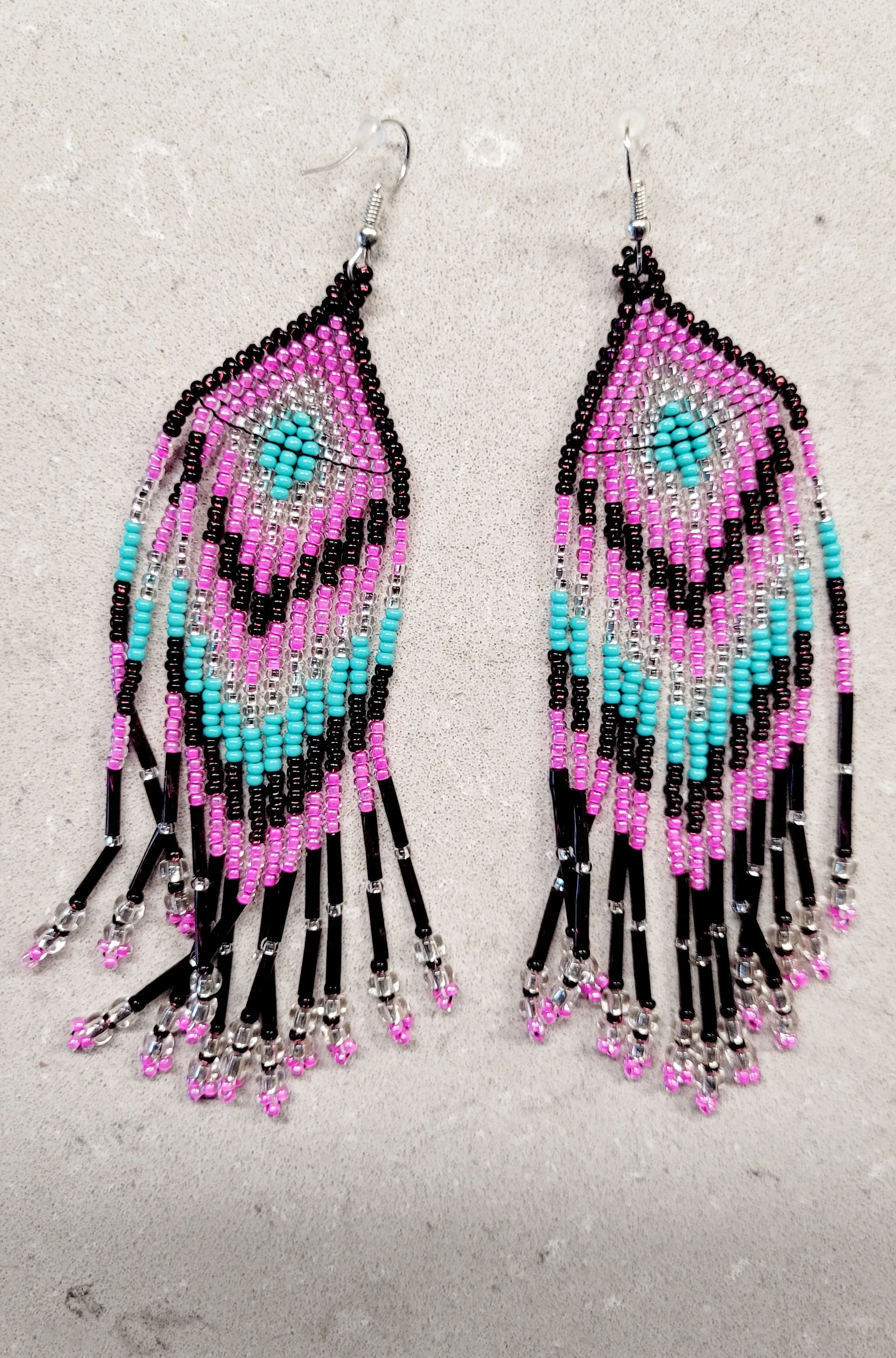 Chevron Fringe Earrings