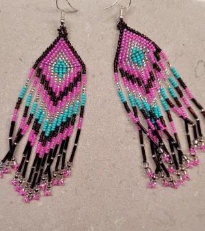 Chevron Fringe Earrings