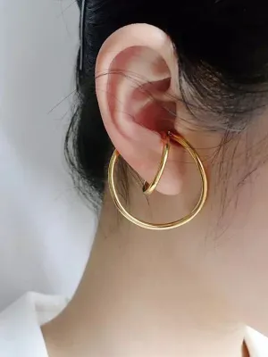 Chic Irregular Solid Color Twist Earrings