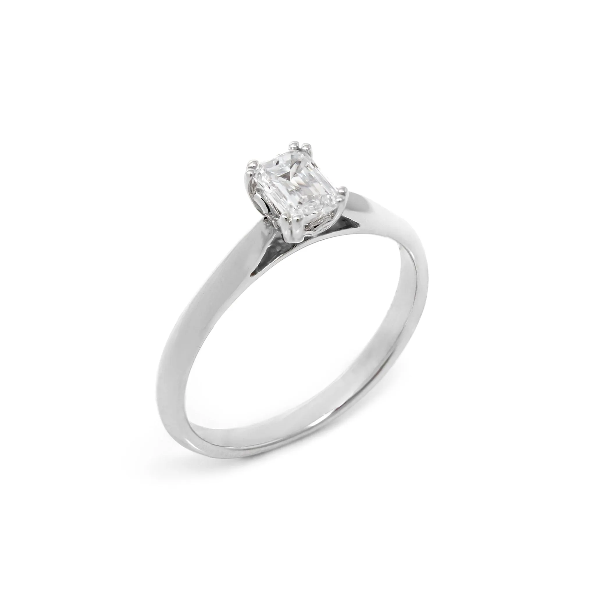 Classic Emerald Cut Diamond Ring - Various Options