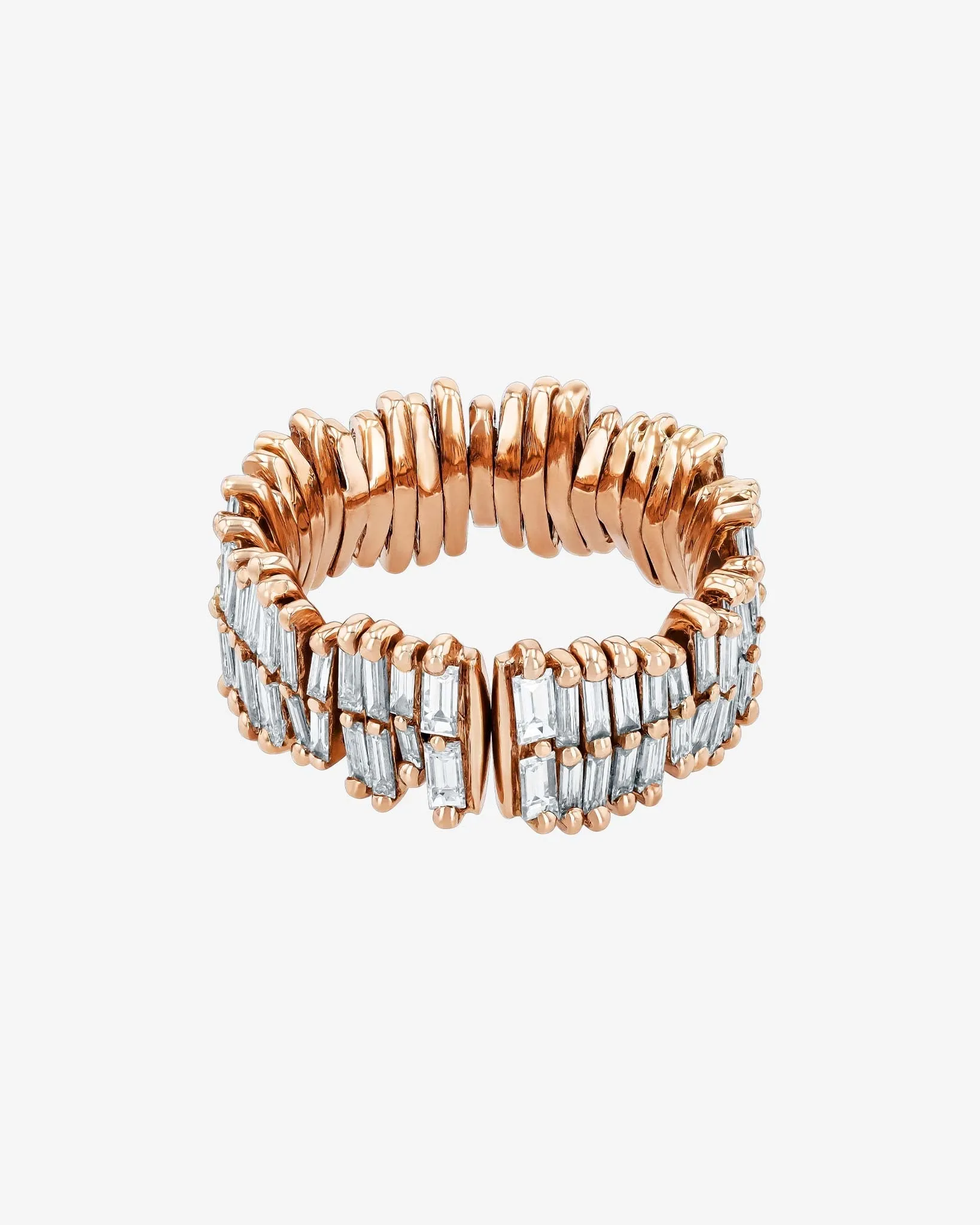 Classic Gold Full Baguette Midi Eternity Band