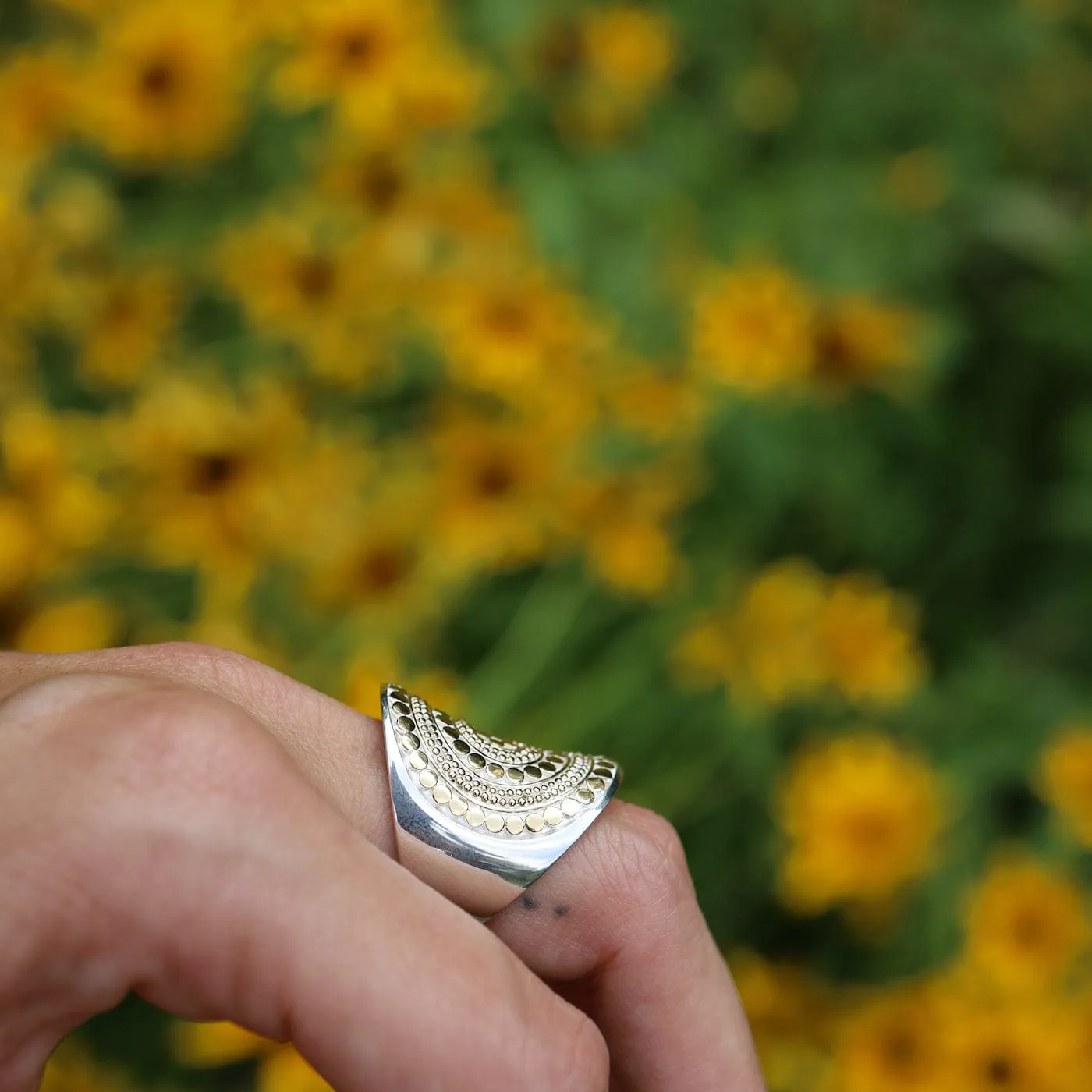 Classic Saddle Ring - Gold & Silver