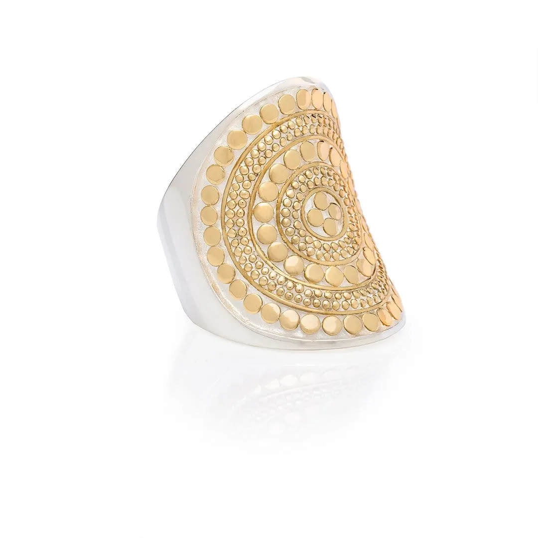 Classic Saddle Ring - Gold & Silver