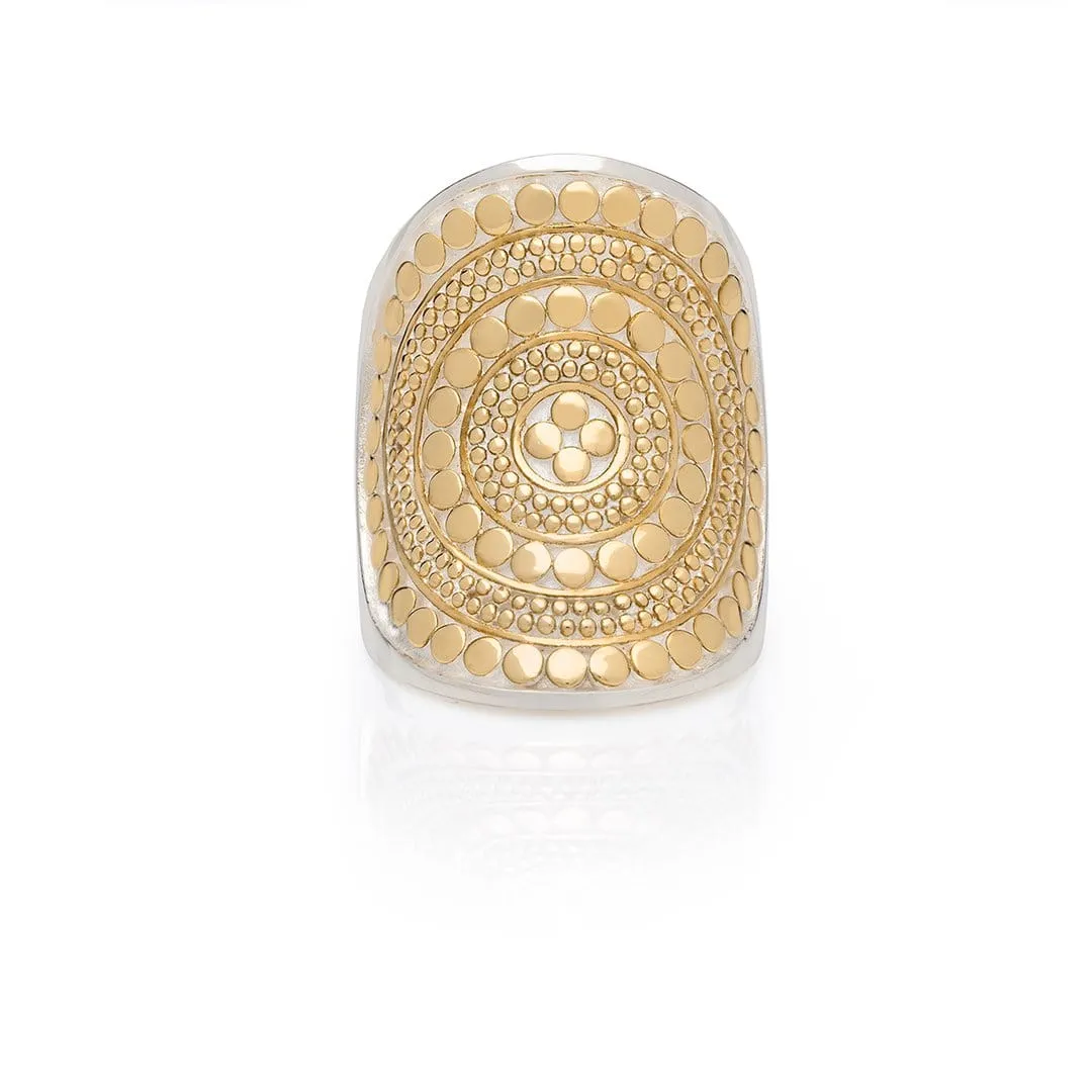 Classic Saddle Ring - Gold & Silver