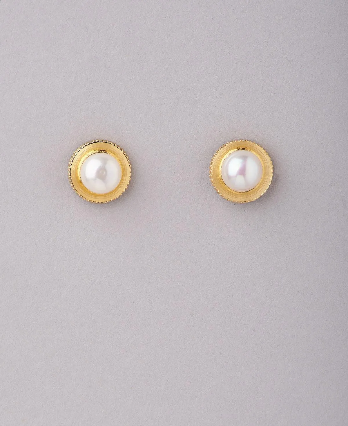 Classy White Pearl Stud Earring