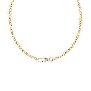 Diamond Albert Swivel Necklace