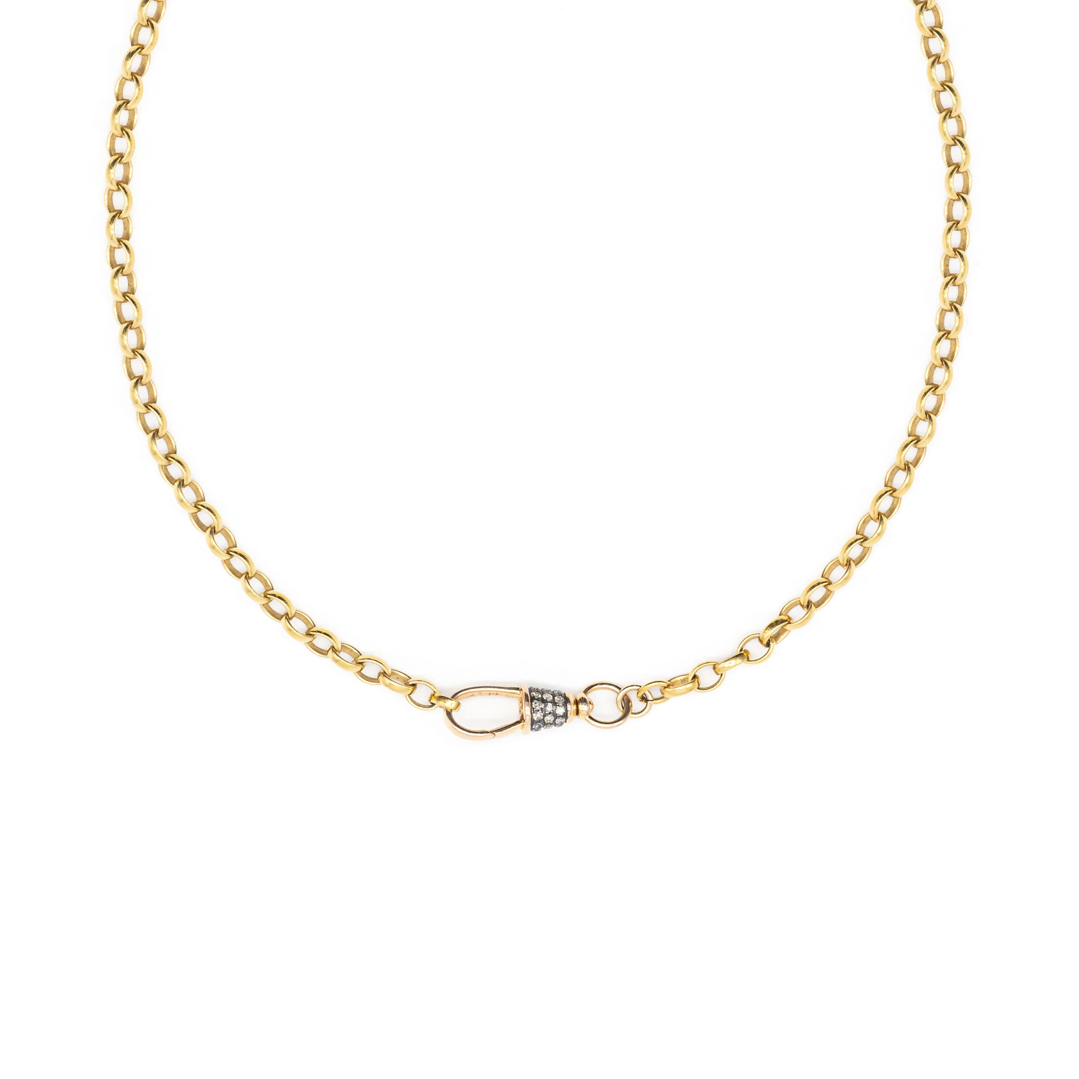 Diamond Albert Swivel Necklace