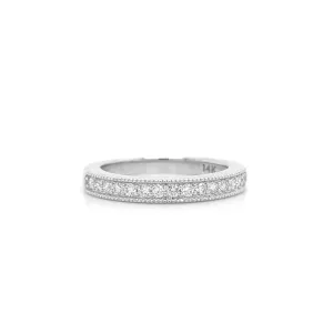 Diamond Ring Band White Gold R066