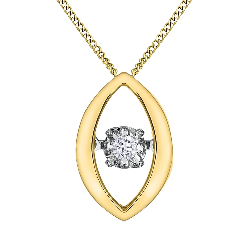 Diamond Solitaire Pulse Pendant