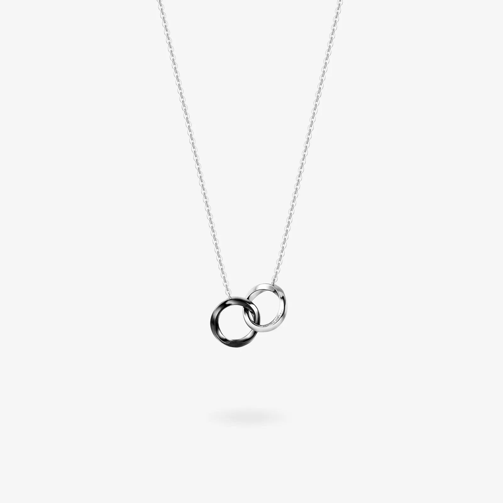 FANCIME "Together" Interlocking Sterling Silver Necklace