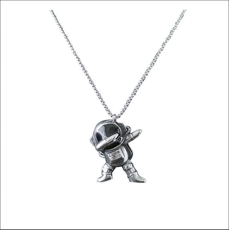 fashion hip hop astronaut necklace men and women jewelry