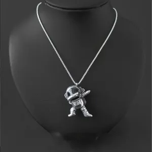 fashion hip hop astronaut necklace men and women jewelry