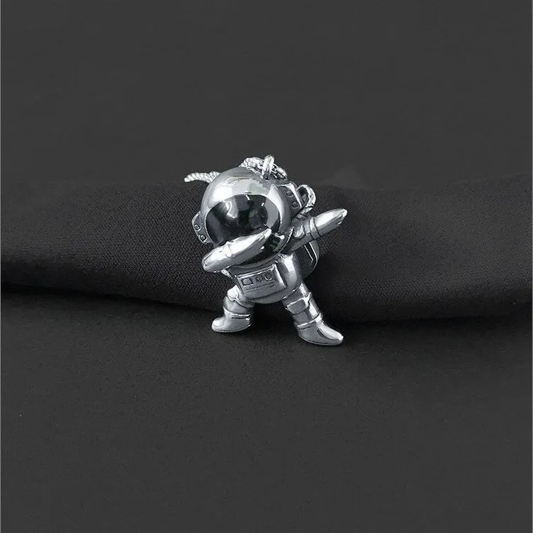 fashion hip hop astronaut necklace men and women jewelry