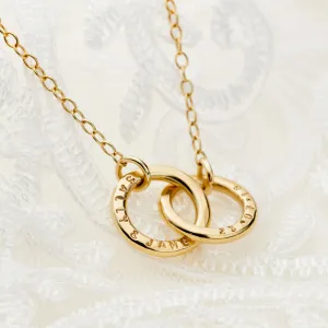 Forever Together Personalised 9ct Gold Necklace