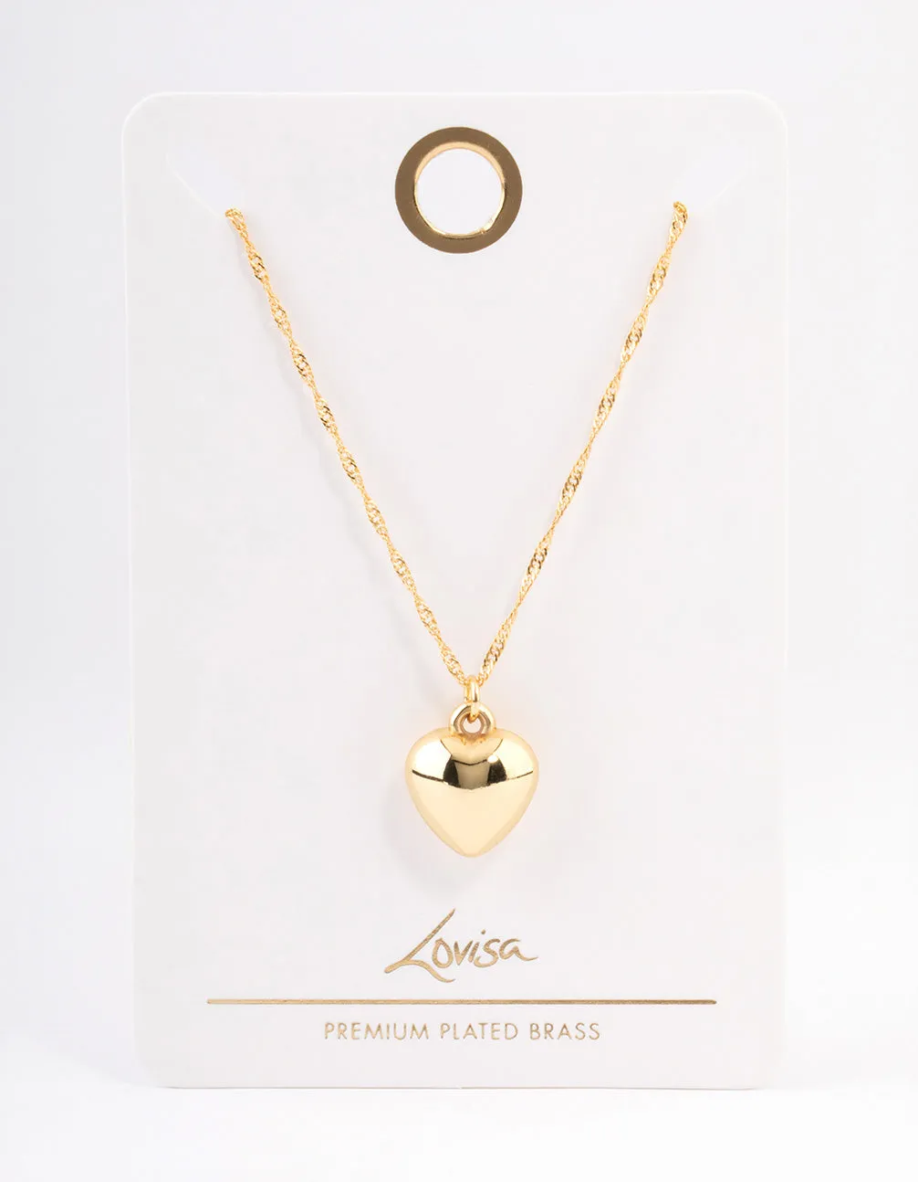 Gold Plated Heart Necklace