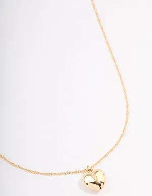 Gold Plated Heart Necklace