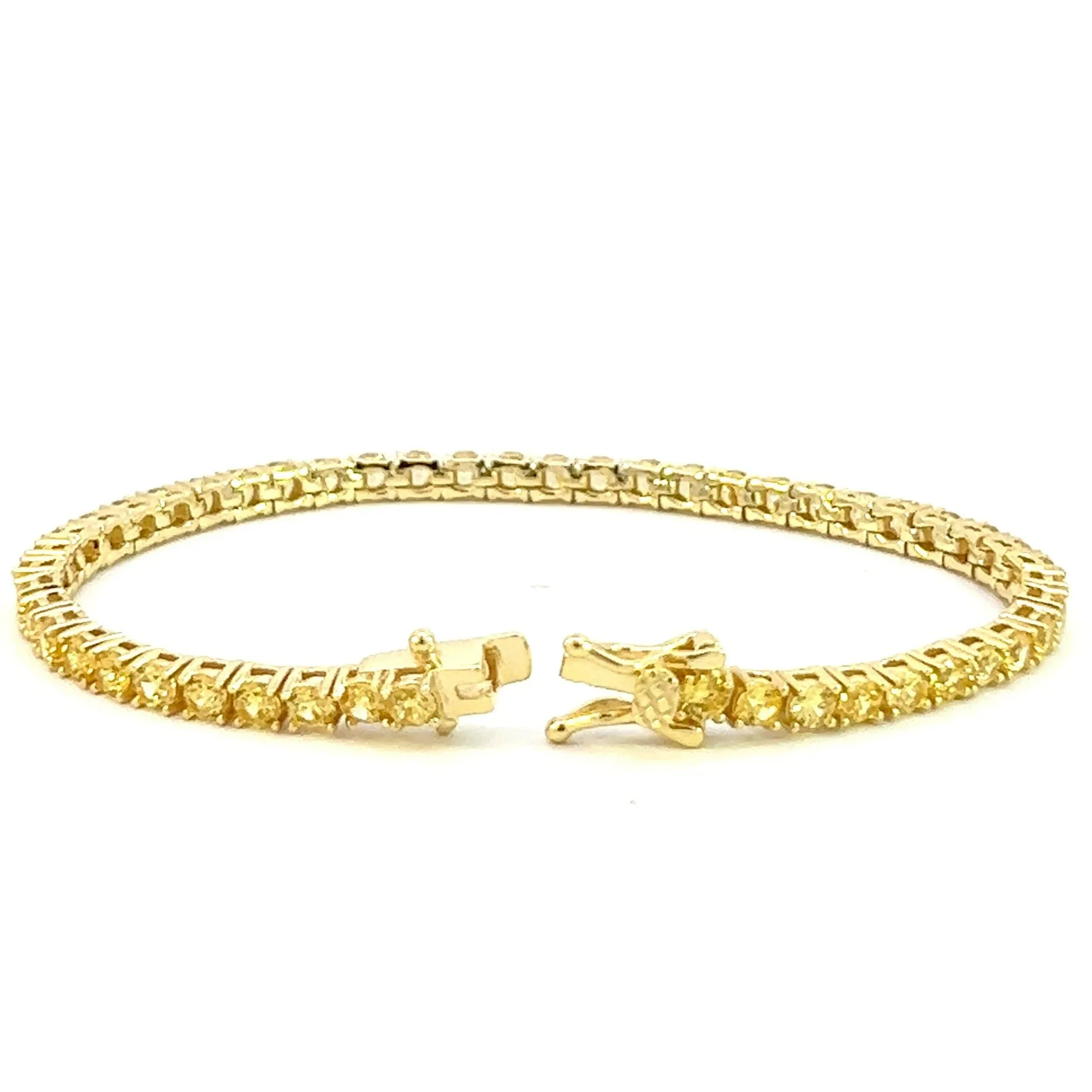 Golden Tennis Bracelet- 3 mm