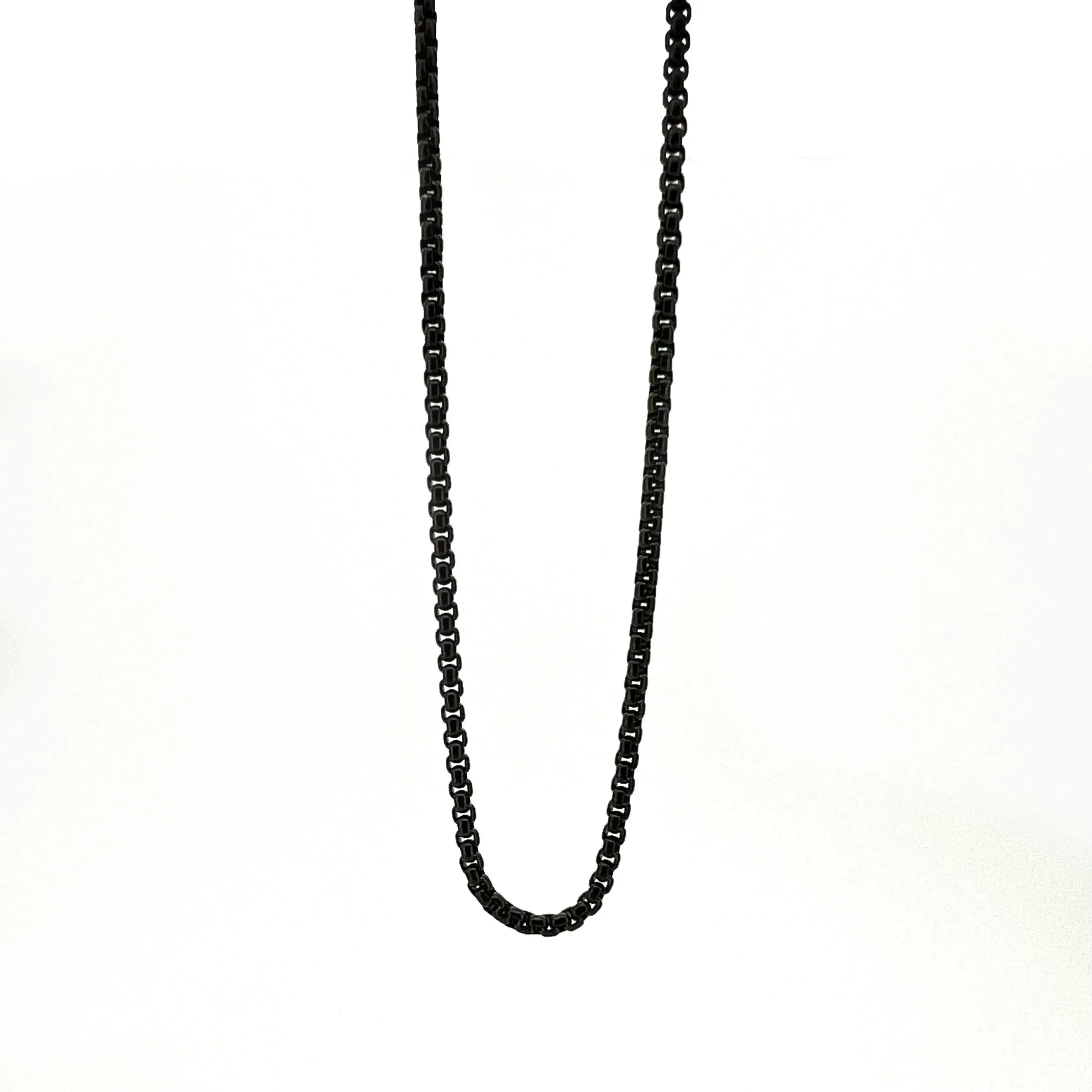 Jago Black Box Chain Necklace