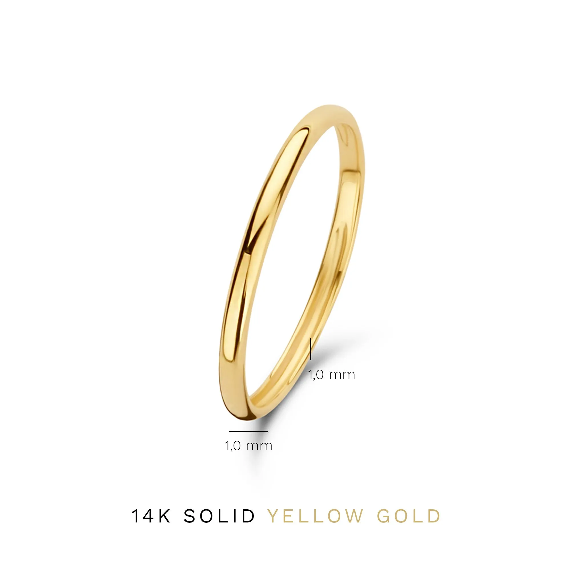 Le Marais Solene 14 karat gold stacking ring