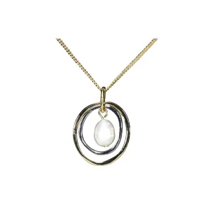 Lila Jewellery 2 Circles With Pearl Pendant