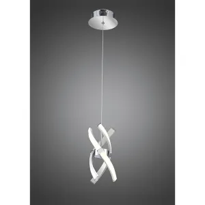 Mantra M5081 Espirales Pendant 1 Light LED Silver