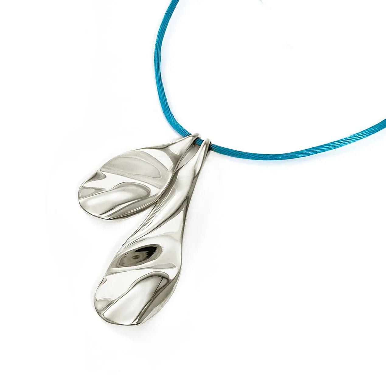 Margot Tie Necklace - Silver