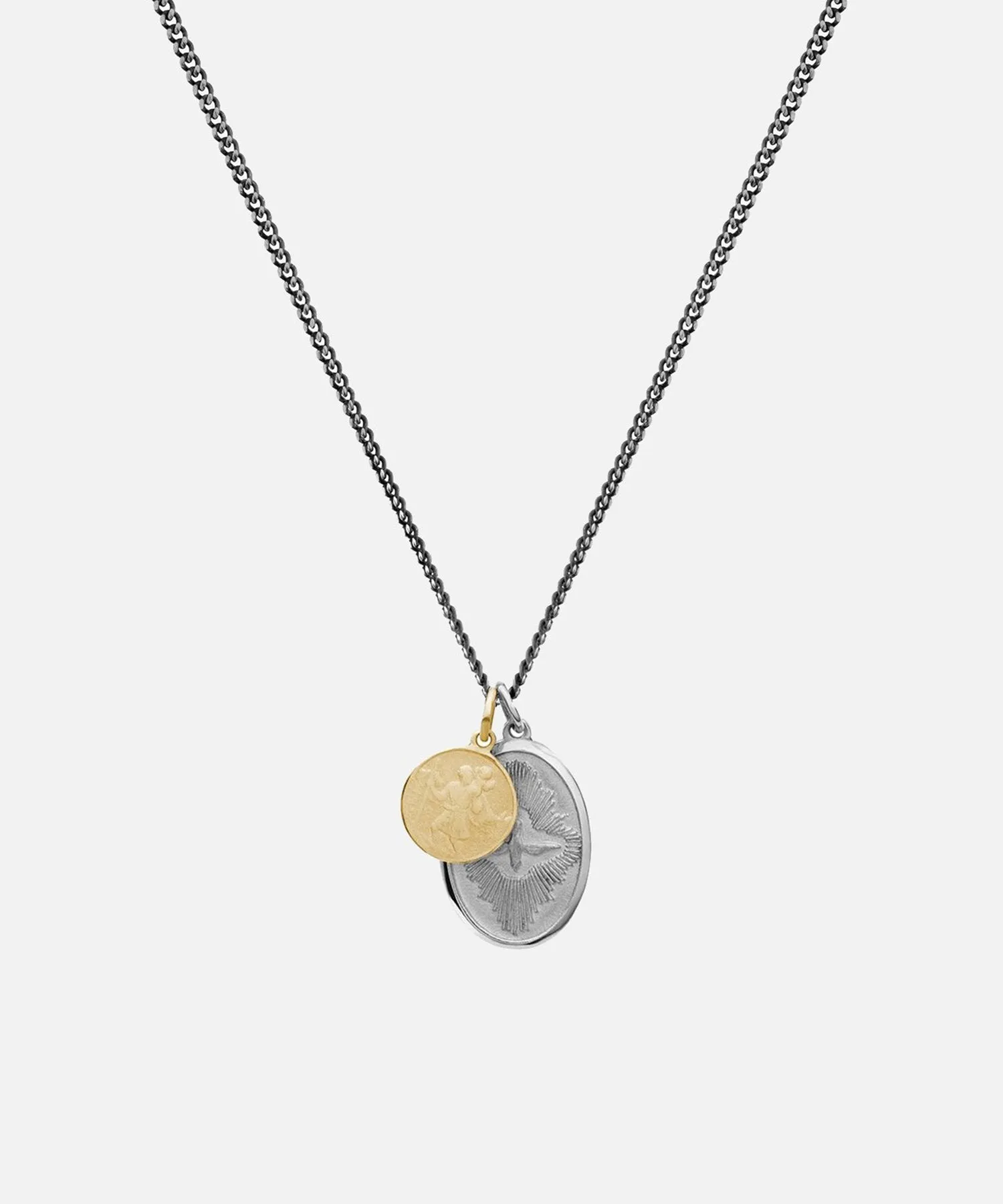 Miansai Mini Dove Pendant Necklace in Silver/Gold