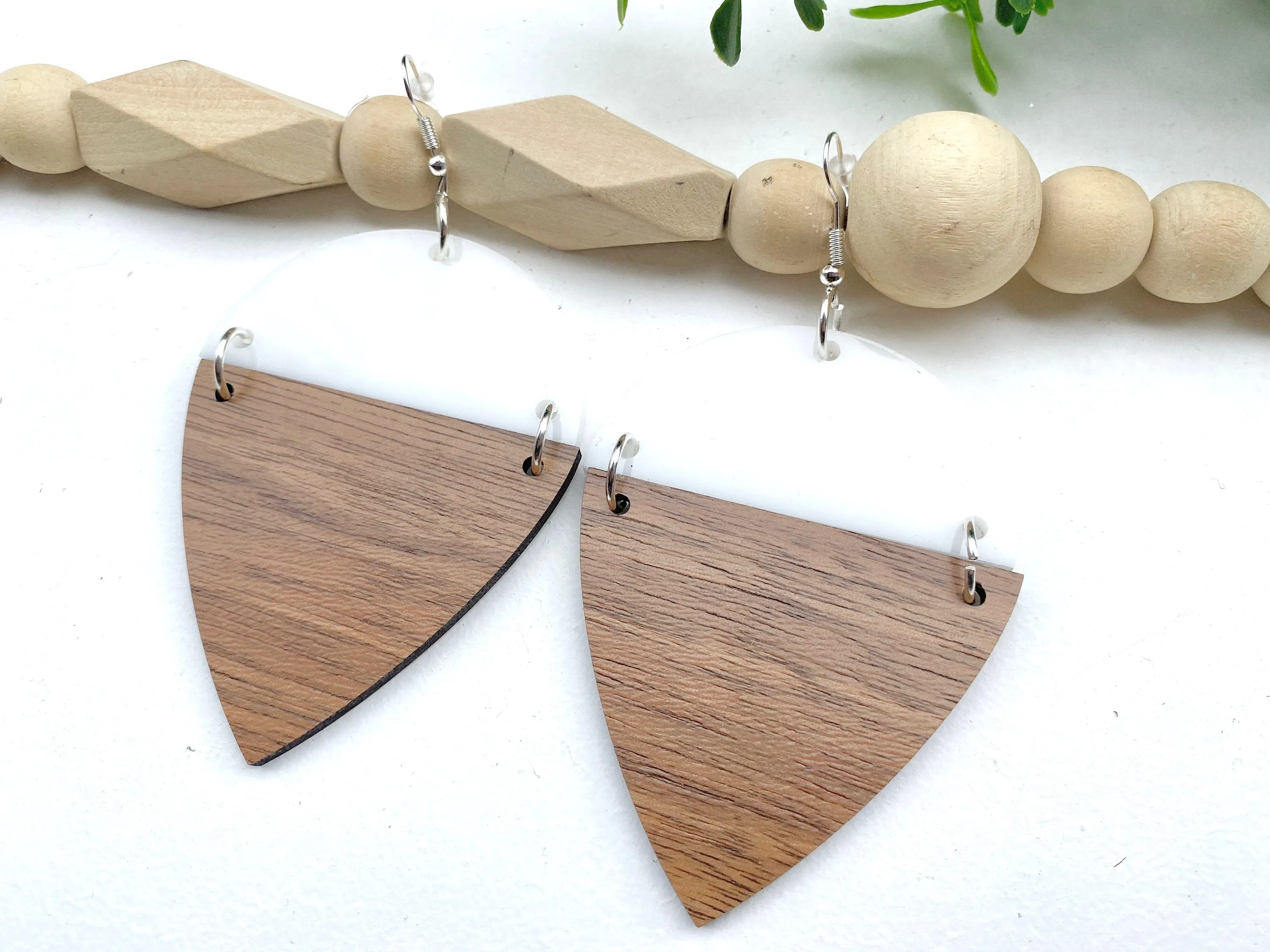 Minimalist Jewelry, Acrylic Earrings, Teardrop Earring, Casual Style, Boho, Teacher Appreciation Gift