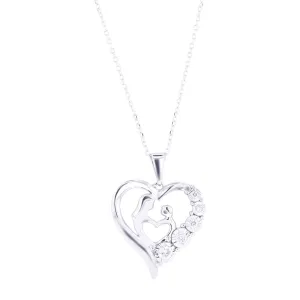 Mother's Love Diamond Heart Pendant