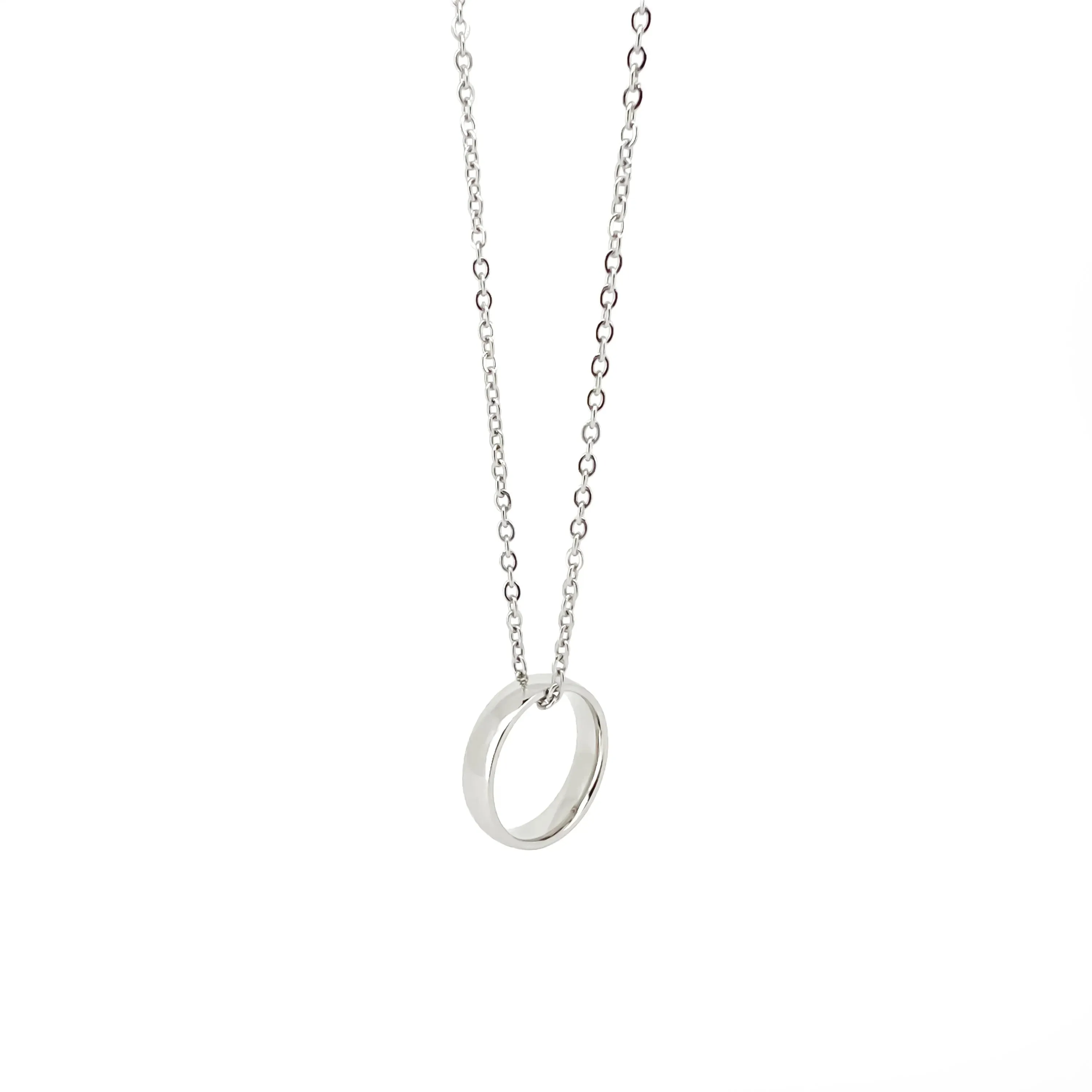 Myles Ring Pendant with Chain Necklace