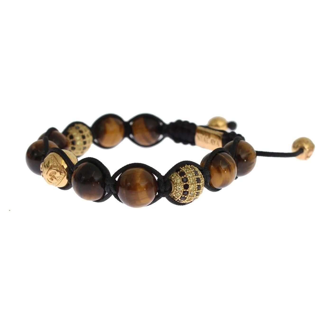 Nialaya Chic Multicolor CZ & Tigers Eye Bracelet