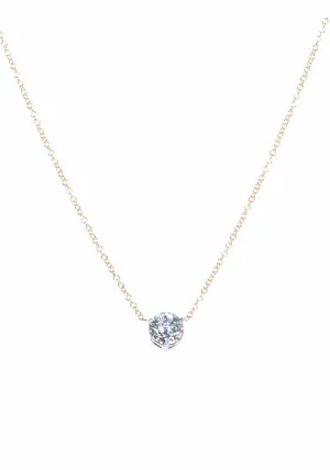 Oster Collection 18KYG Solitaire Diamond Chain Necklace