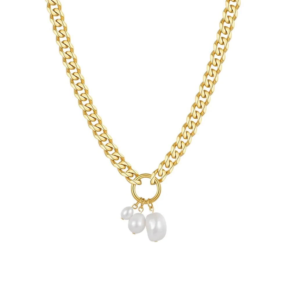 Oval Pearl Necklace