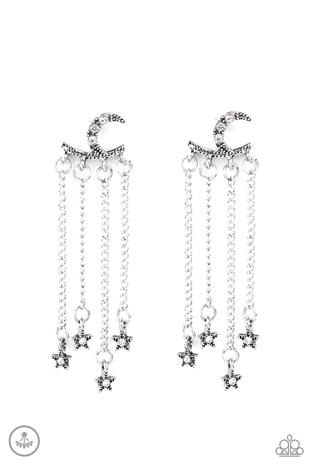 Paparazzi Earring ~ Cosmic Goddess - White